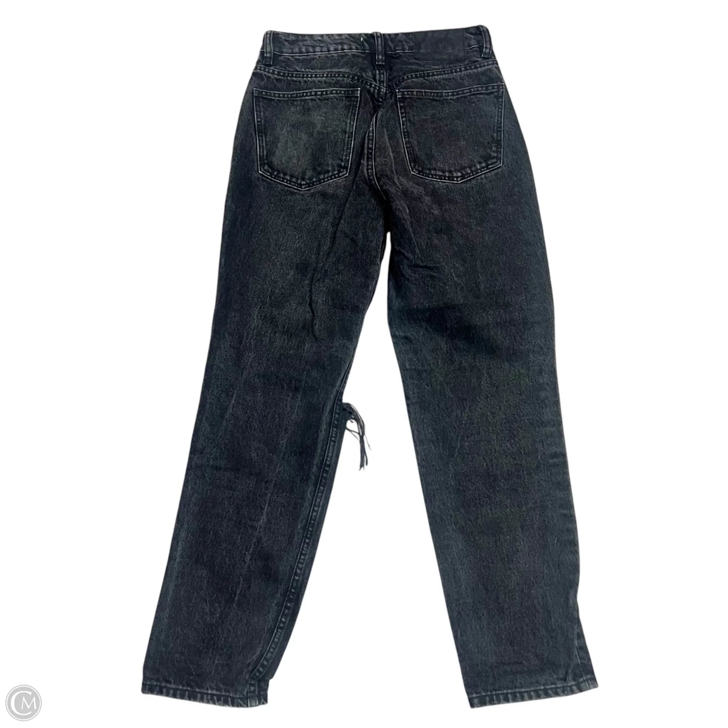 Jeans Boyfriend By Zara In Black Denim, Size: 4