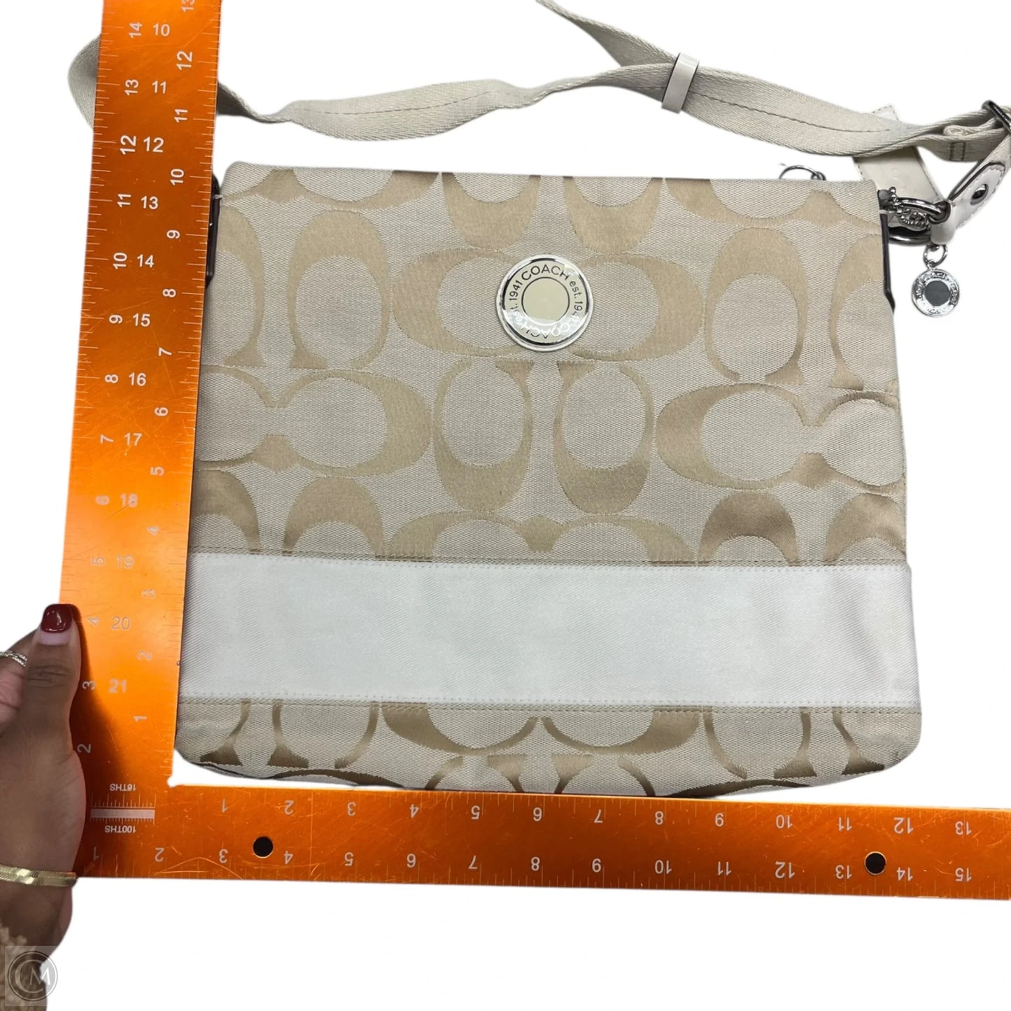 Handbag Designer By Coach, Size: Medium