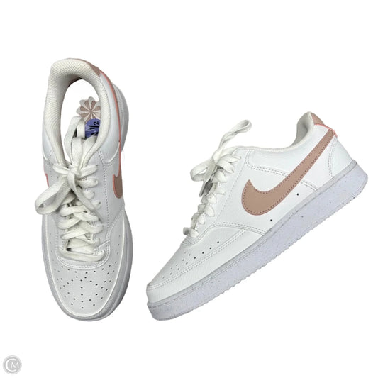 Shoes Sneakers By Nike In Pink & White, Size: 8.5