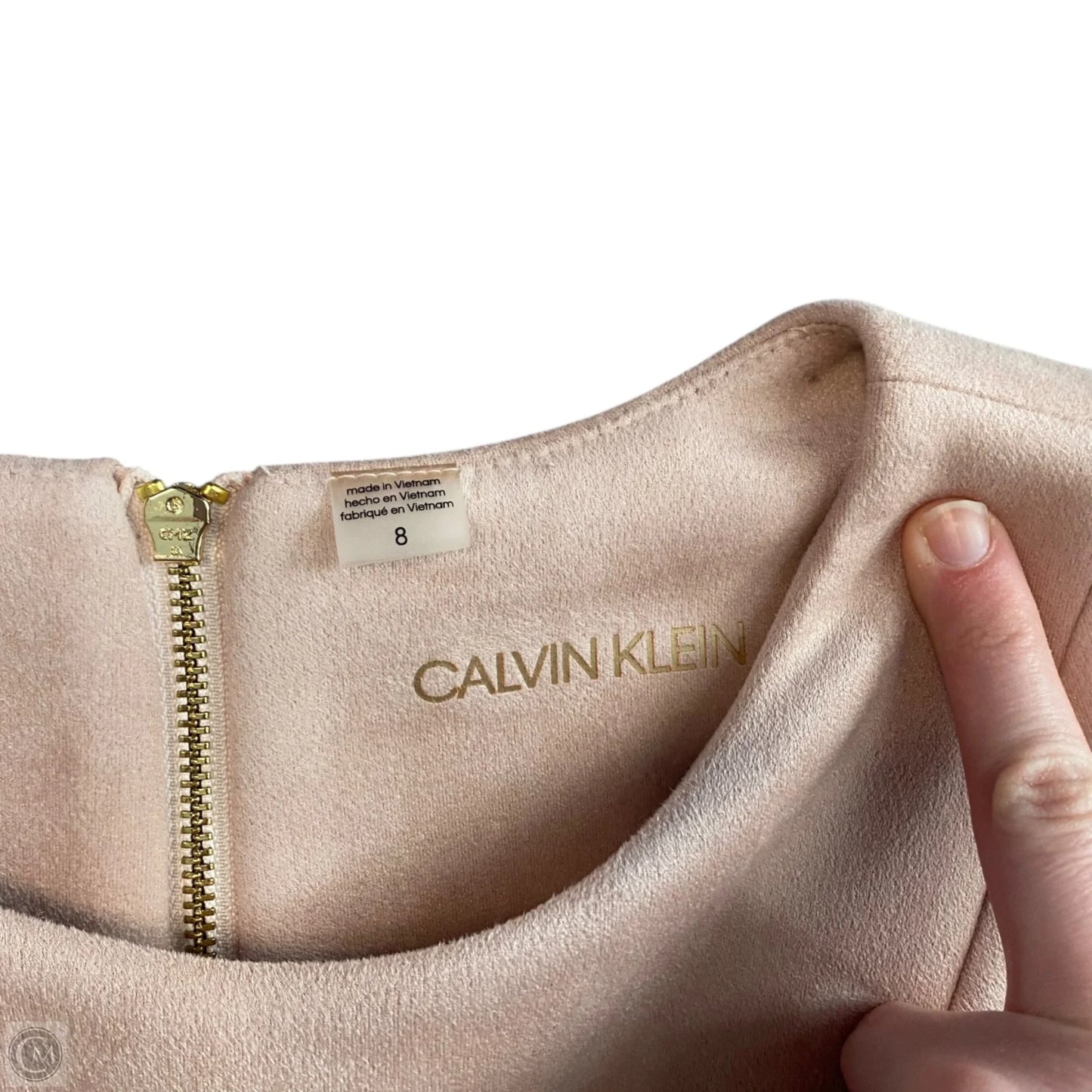 Dress Work By Calvin Klein In Pink, Size: 8