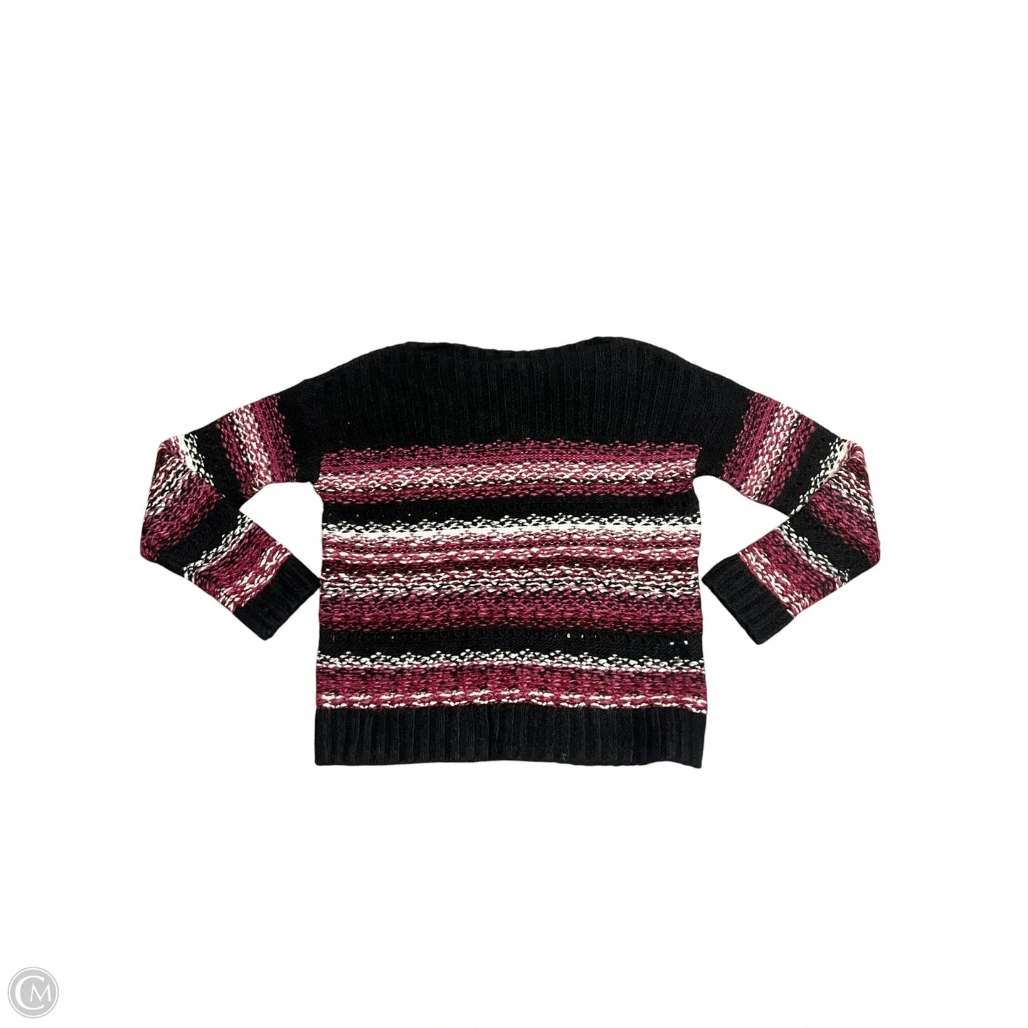 Sweater By Lucky Brand In Black & Pink, Size: S