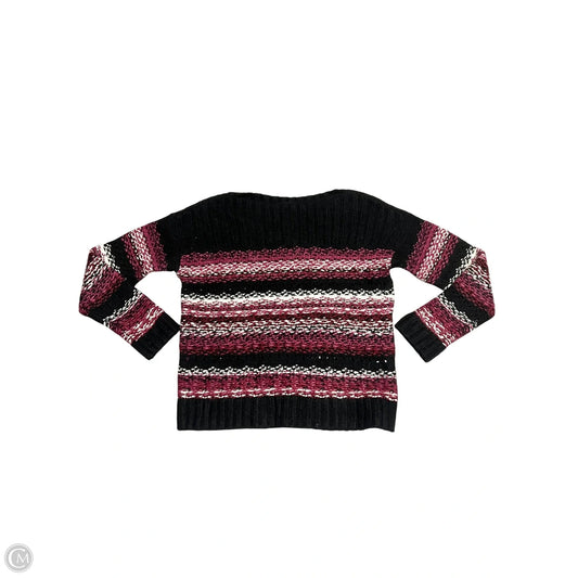 Sweater By Lucky Brand In Black & Pink, Size: S