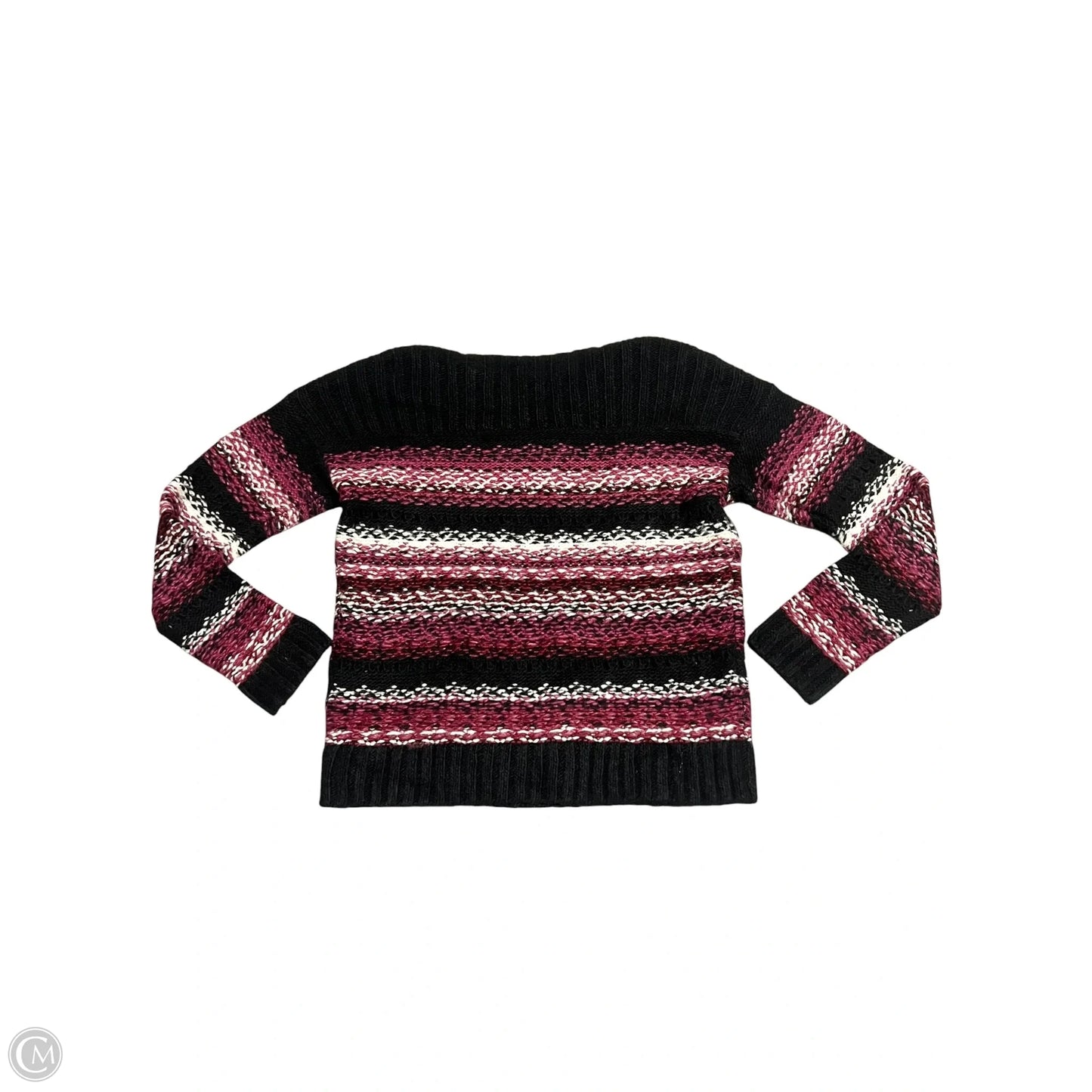 Sweater By Lucky Brand In Black & Pink, Size: S