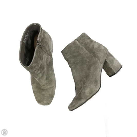 Boots Ankle Heels By Bella Vita In Grey, Size: 8