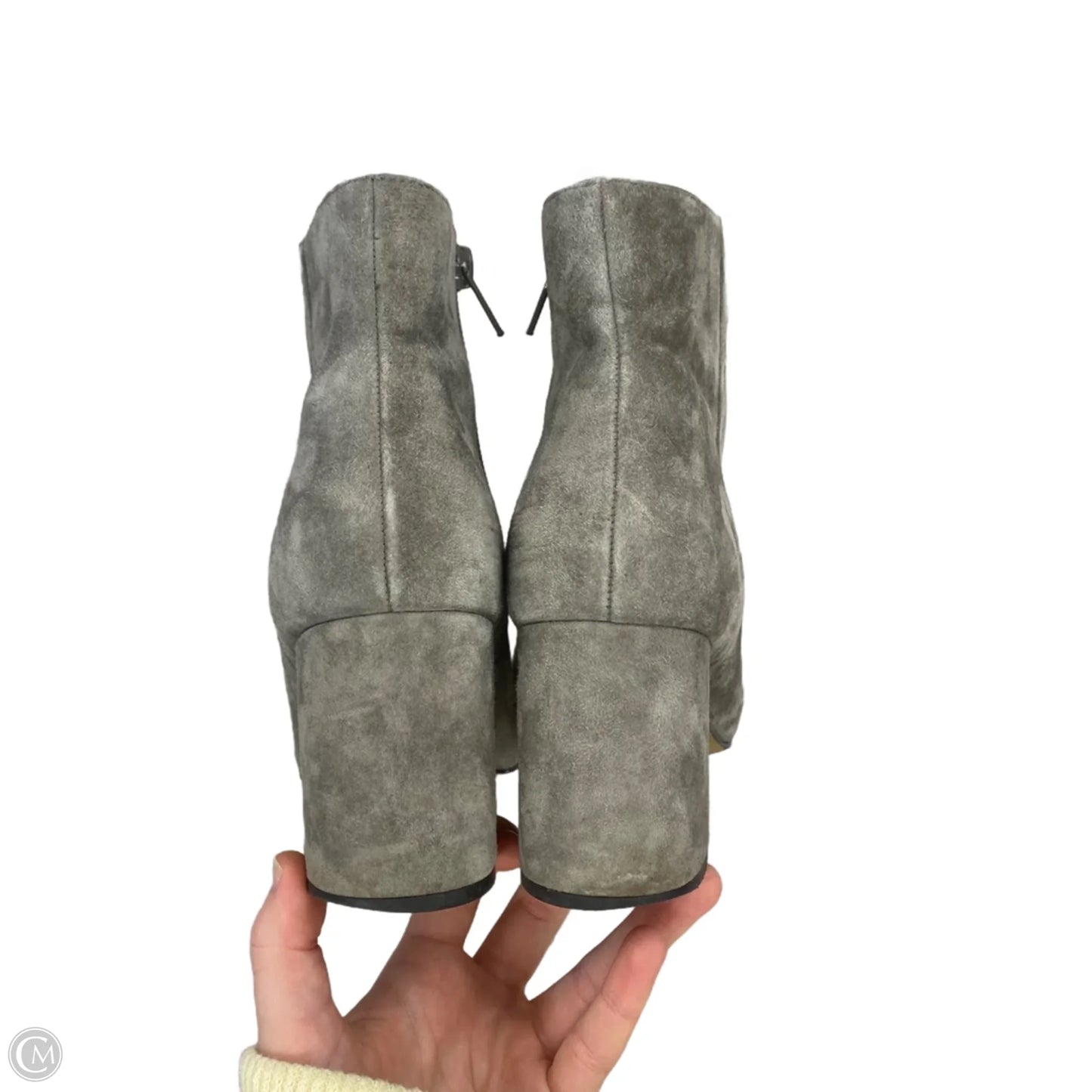 Boots Ankle Heels By Bella Vita In Grey, Size: 8