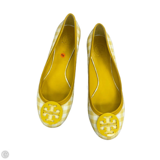 Shoes Designer By Tory Burch In Yellow, Size: 10