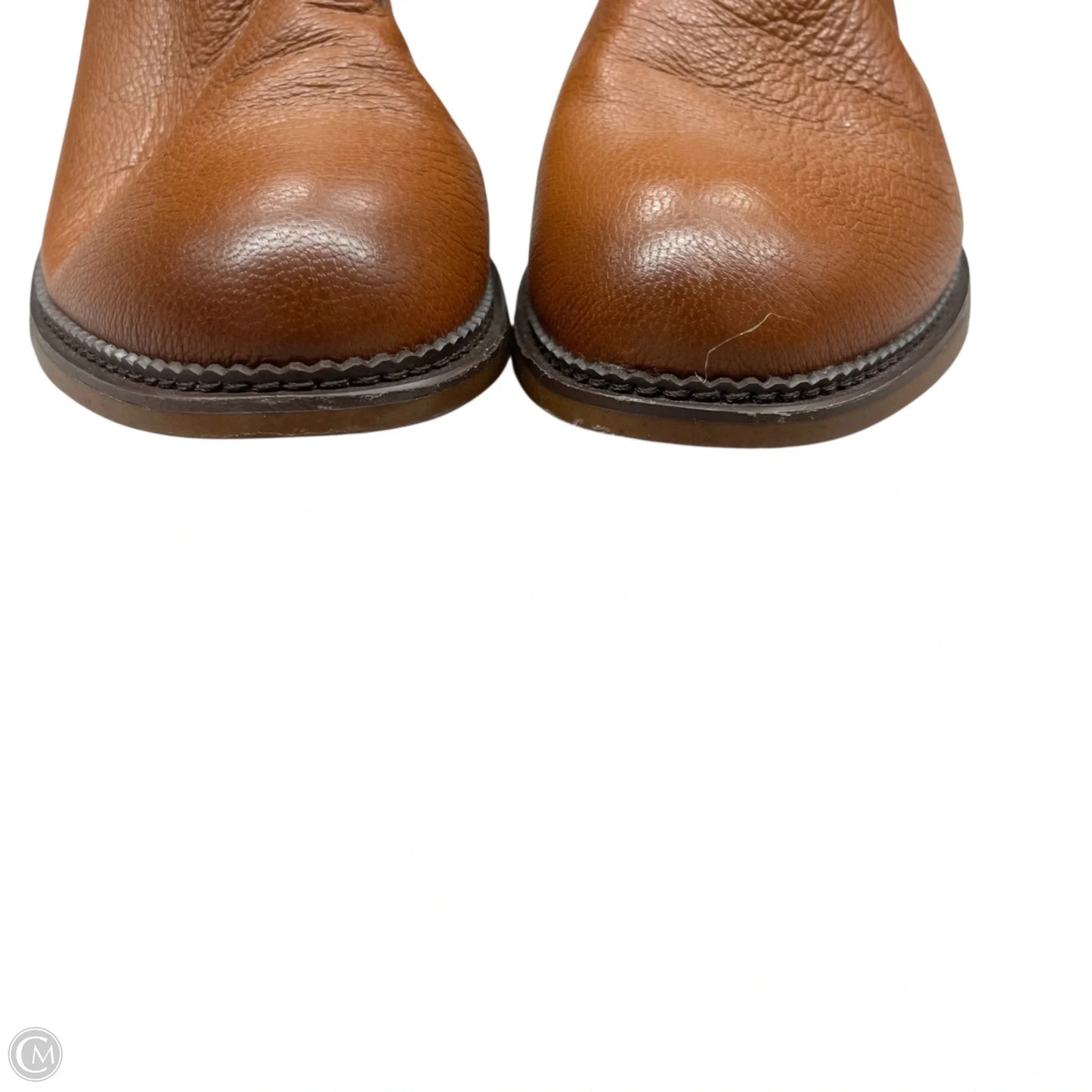 Boots Ankle Heels By Franco Sarto In Brown, Size: 8.5