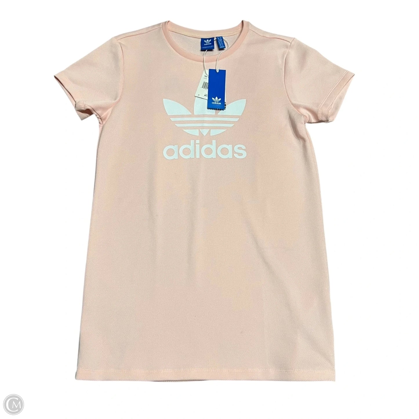 Dress Casual Midi By Adidas In Pink & White, Size: S