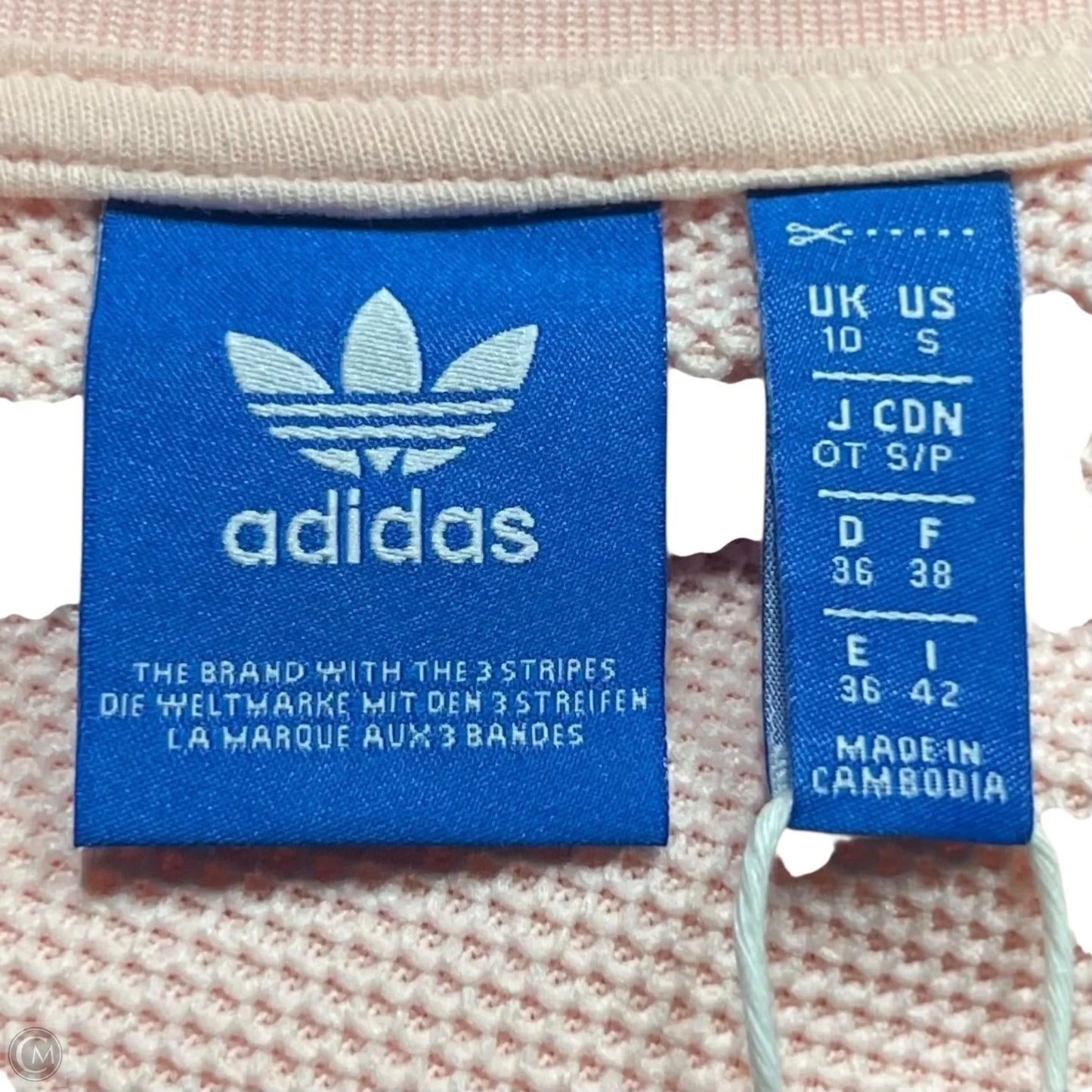 Dress Casual Midi By Adidas In Pink & White, Size: S