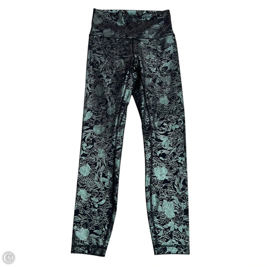 Athletic Leggings By Lululemon In Black & Blue, Size: 4