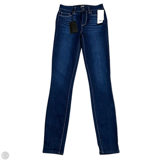 Jeans Skinny By Paige In Blue Denim, Size: 0