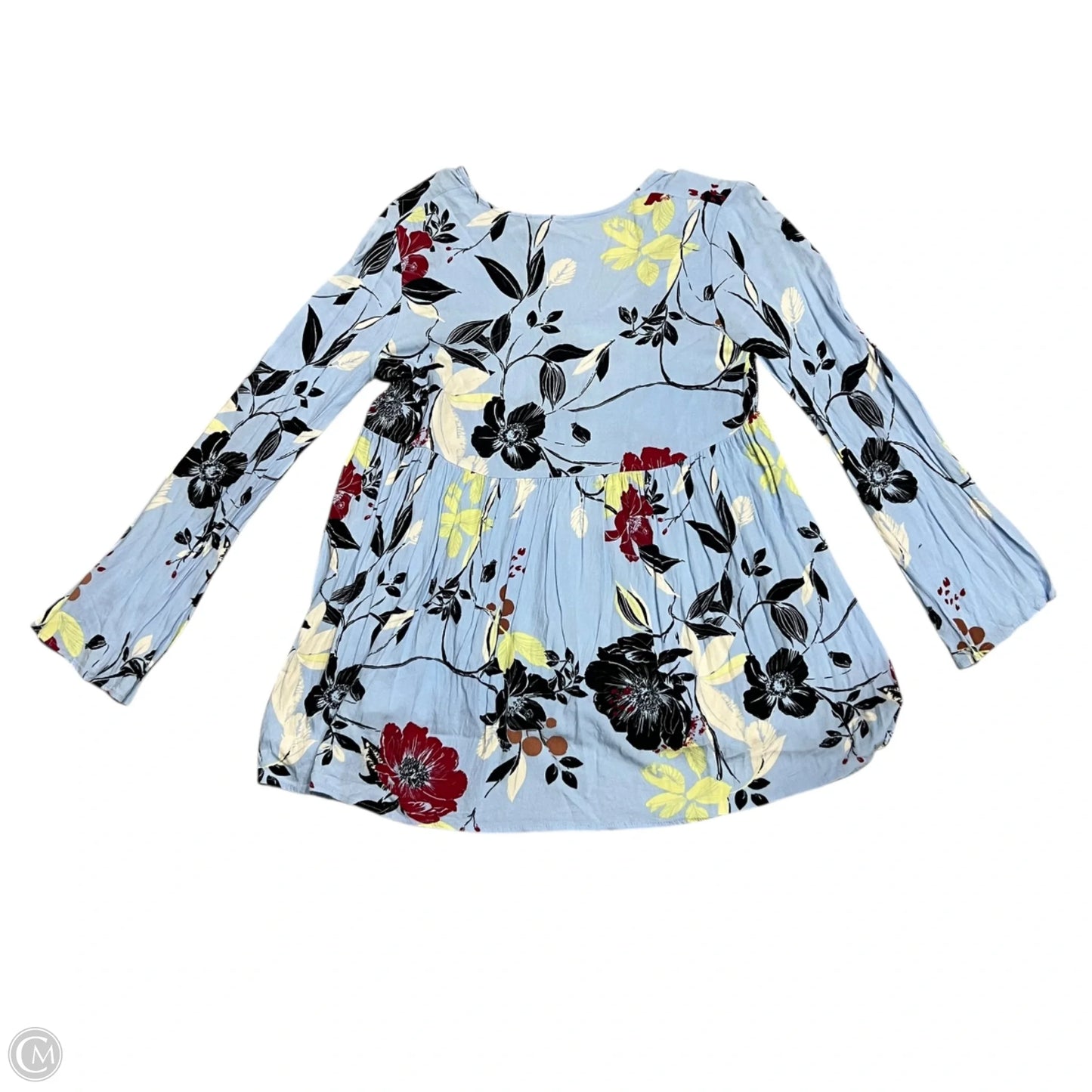 Blouse Long Sleeve By Free People In Blue, Size: S