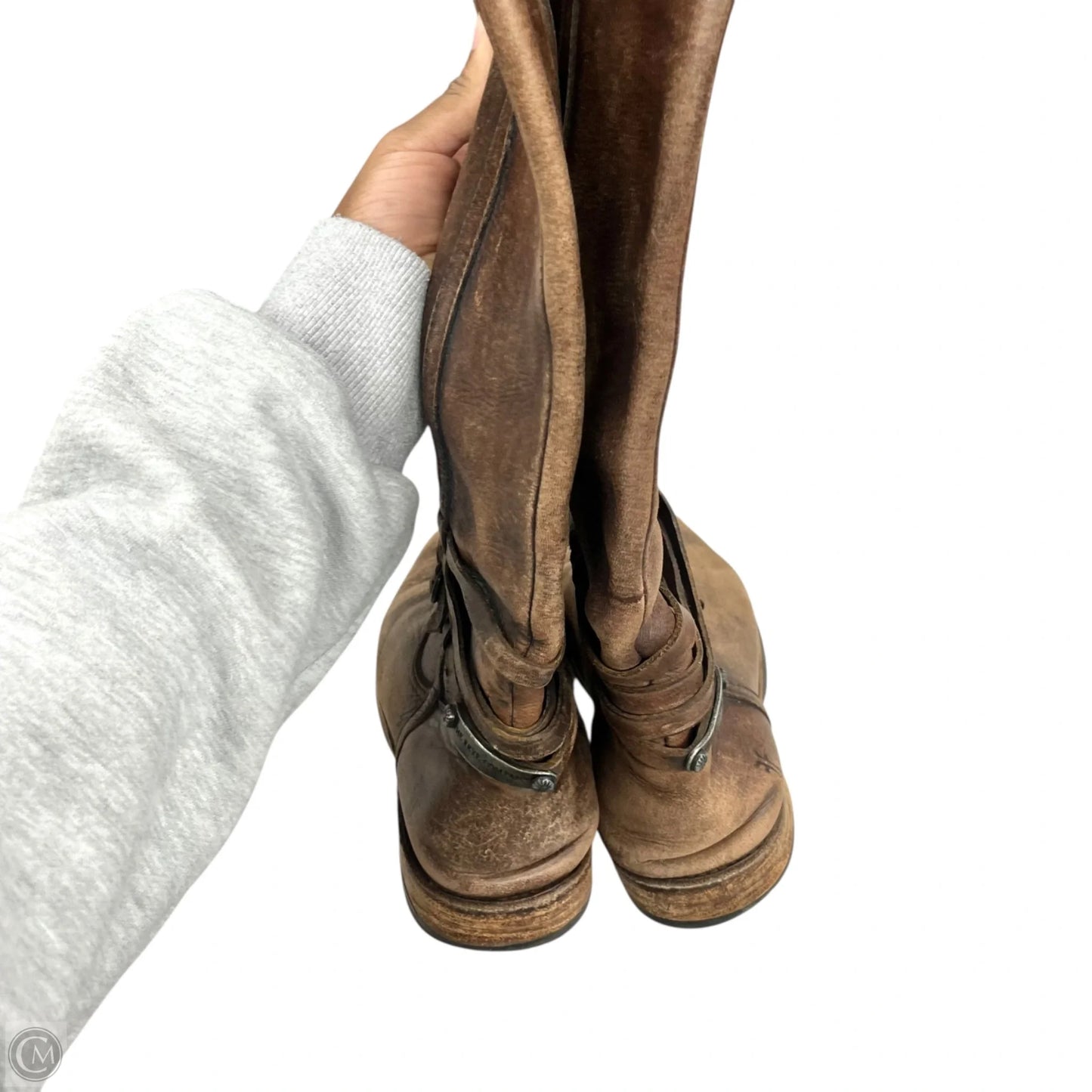 Boots Designer By Frye In Brown, Size: 6