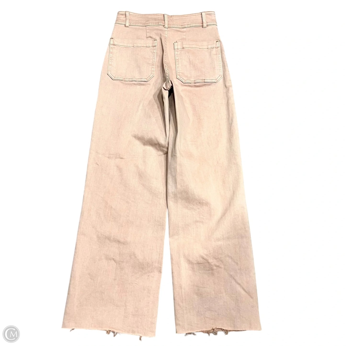 Jeans Wide Leg By Oat In Pink Denim, Size: 2