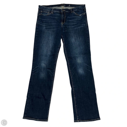 Jeans Straight By Lucky Brand In Blue Denim, Size: 14