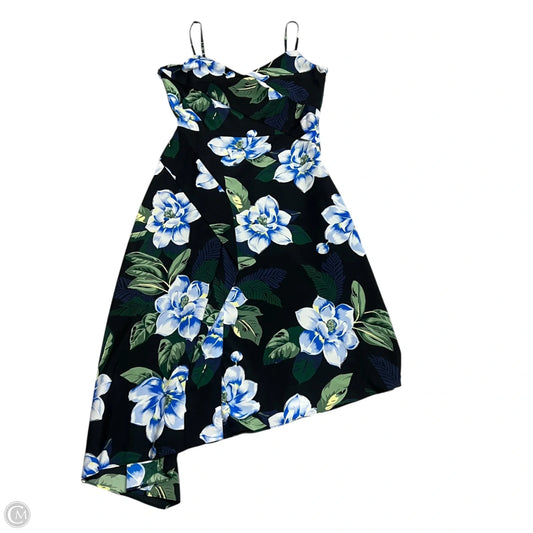 Dress Casual Maxi By Banana Republic In Black & Blue, Size: 4