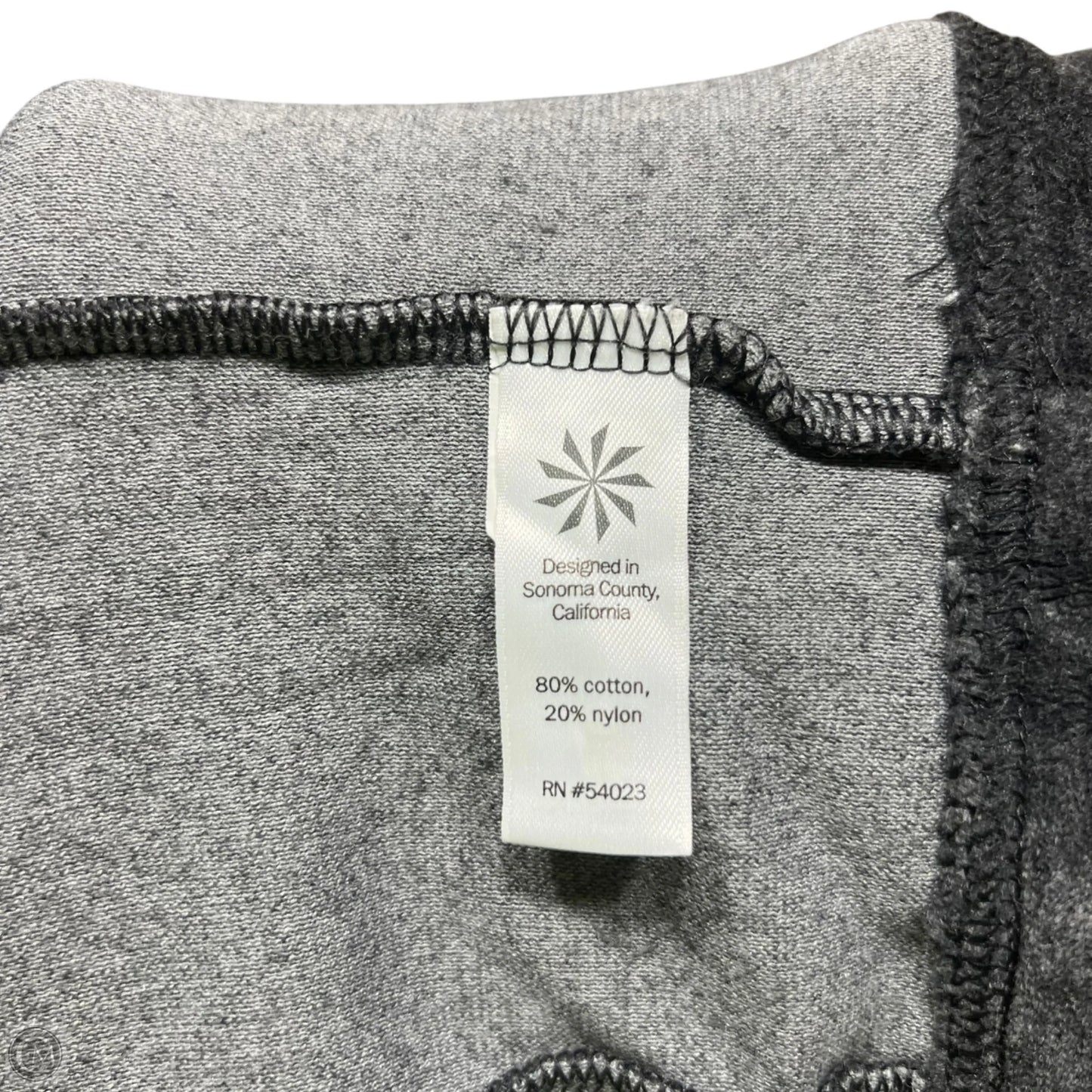 Sweatshirt Collar By Athleta In Grey, Size: Xxs