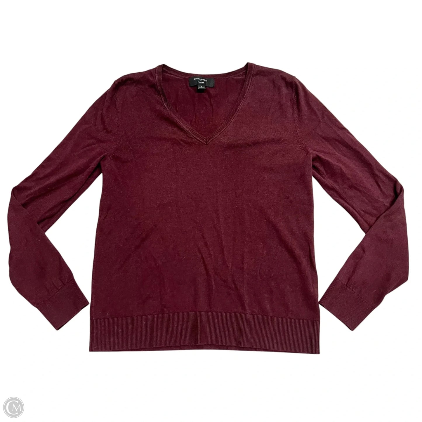 Sweater By Banana Republic In Maroon, Size: S