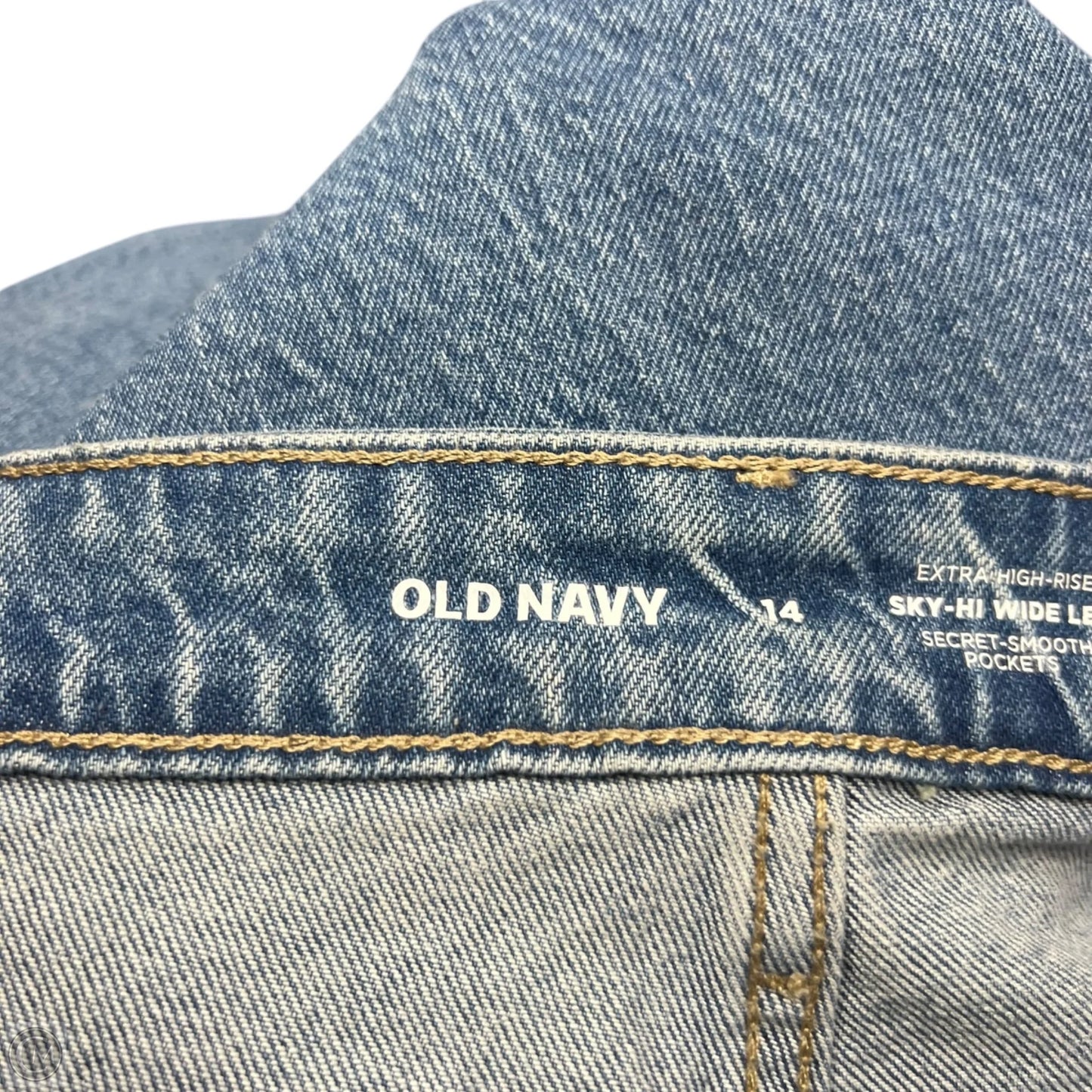 Jeans Wide Leg By Old Navy In Blue Denim, Size: 14