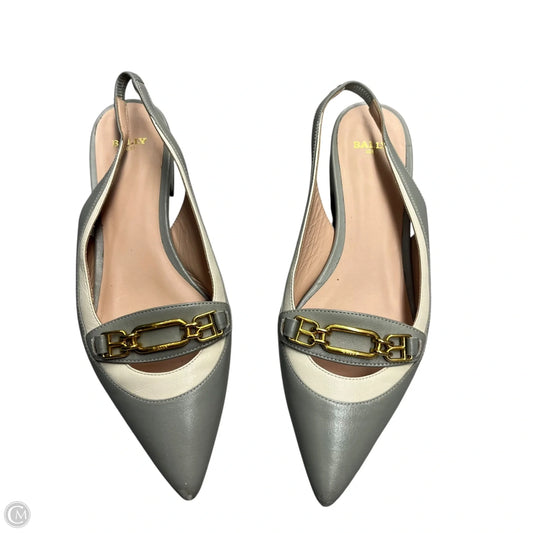 Shoes Flats By Bally In Grey, Size: 6.5