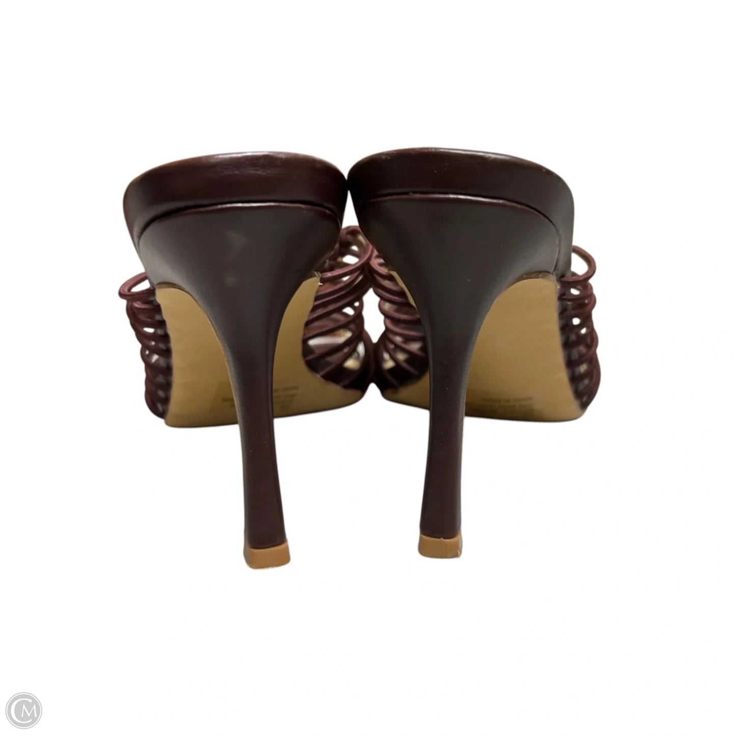 Sandals Heels Stiletto By Fashion Nova In Brown, Size: 10