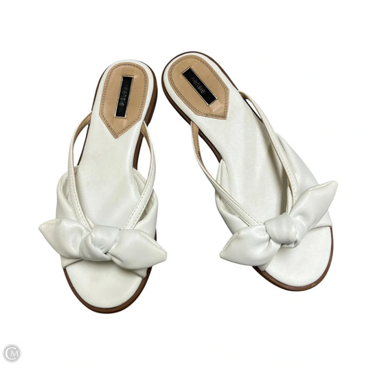 Sandals Flats By Kensie In White, Size: 7.5