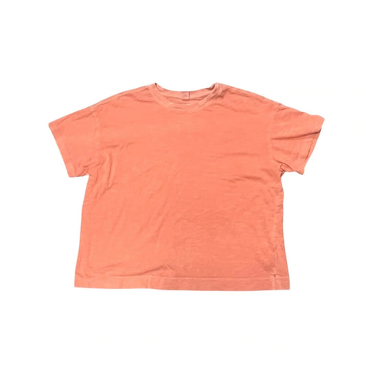Top Short Sleeve Basic By Old Navy In Orange, Size: L