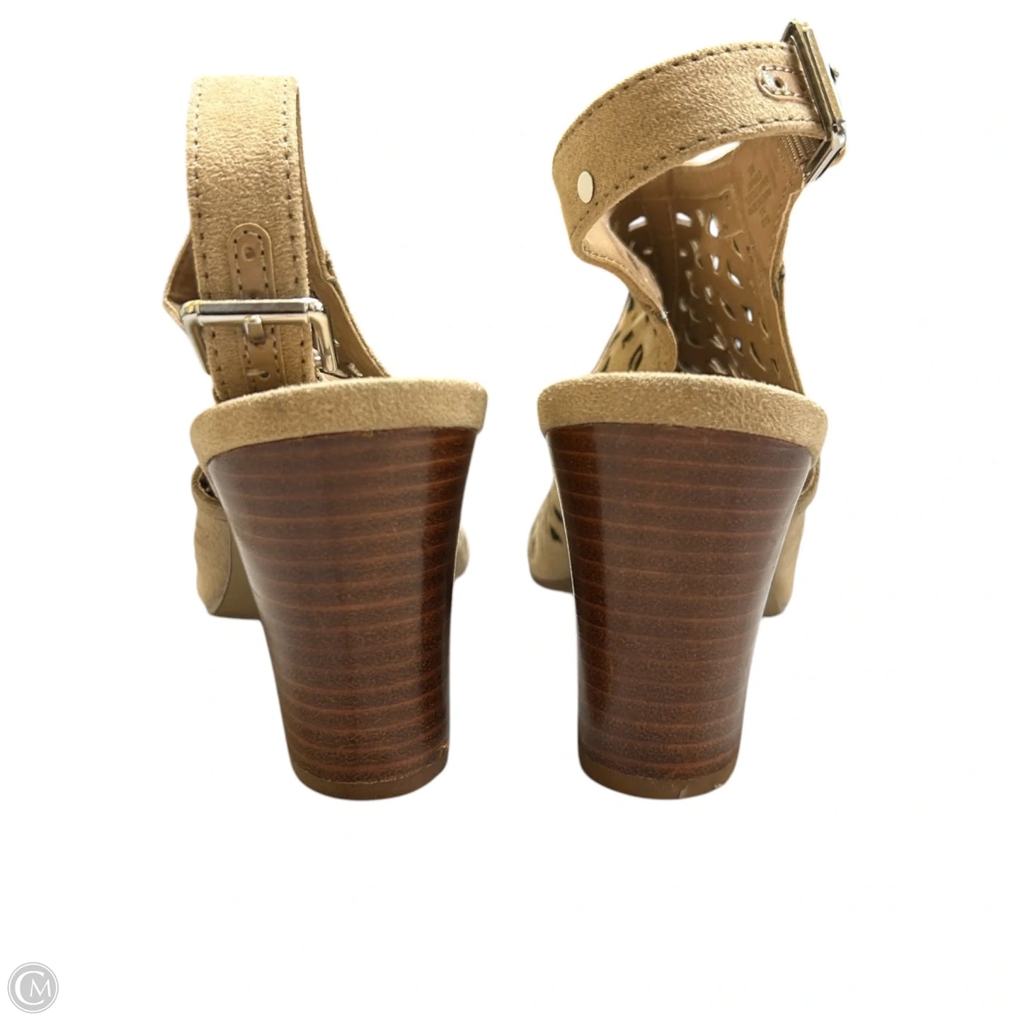 Sandals Heels Block By Unisa In Tan, Size: 10