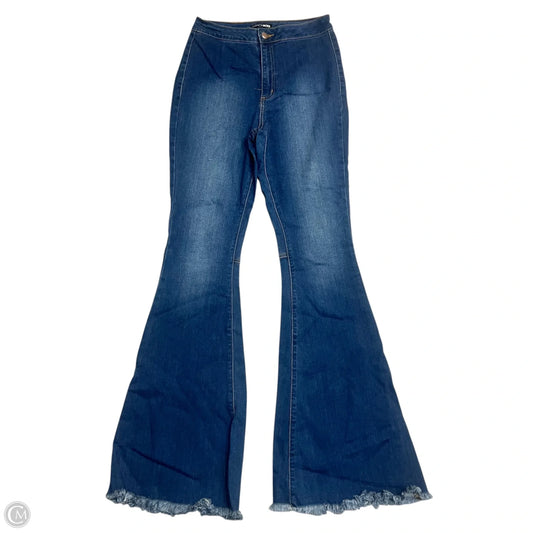 Jeans Flared By Fashion Nova In Blue Denim, Size: 6