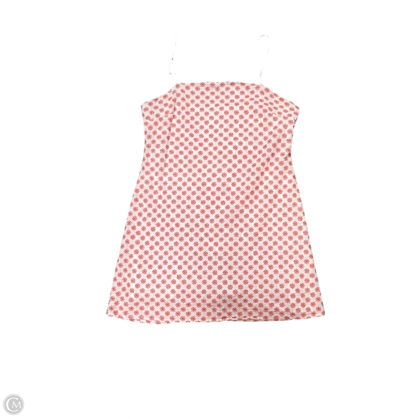 Dress Casual Short By Mi Ami In Orange & White, Size: L
