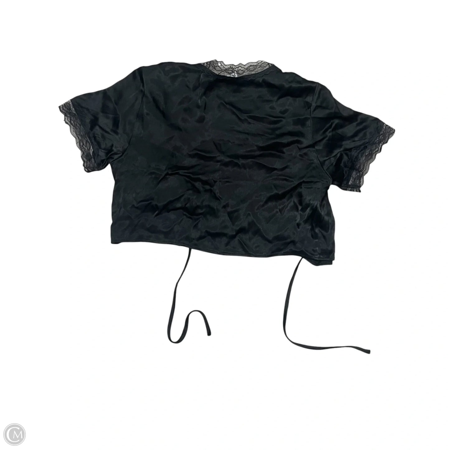 Top Short Sleeve By Princess Polly In Black, Size: 8