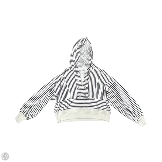 Sweatshirt Hoodie By Pilcro In Striped Pattern, Size: Xxs