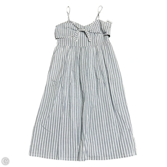 Dress Casual Maxi By Old Navy In Blue & White, Size: L