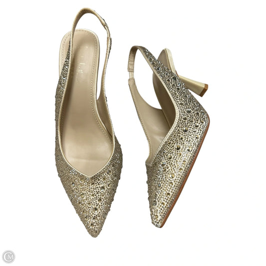 Shoes Heels Stiletto By Nicole Miller In Gold & Silver, Size: 9