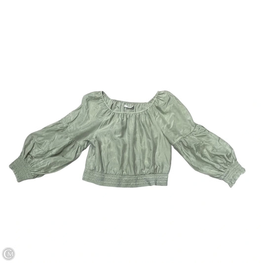 Top Long Sleeve Designer By Alice + Olivia In Green, Size: M