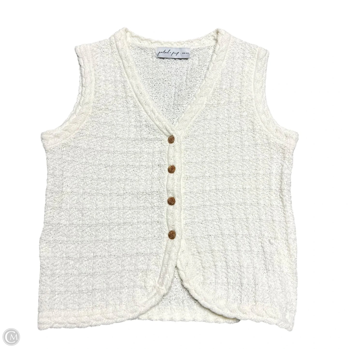 Vest Sweater By Petal & Pup In Cream, Size: Xs