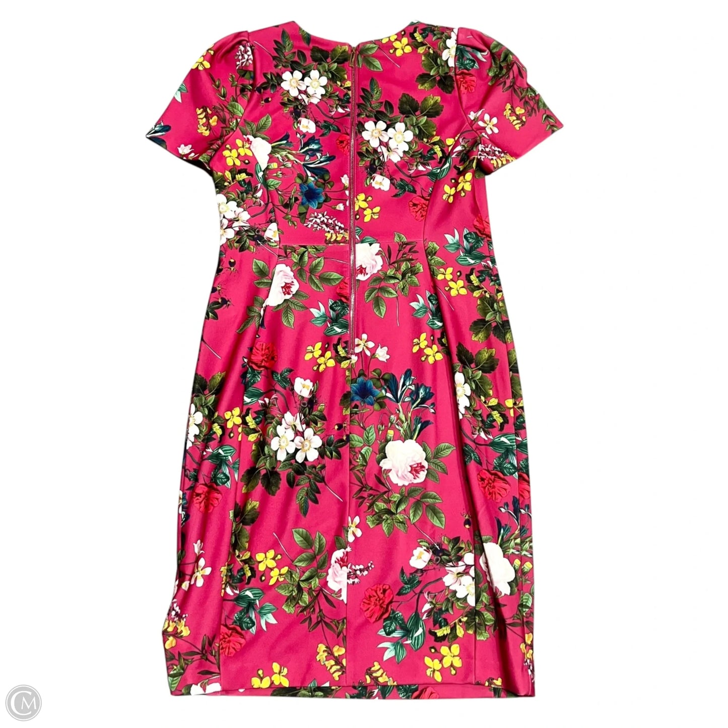 Dress Party Midi By Calvin Klein In Floral Print, Size: L