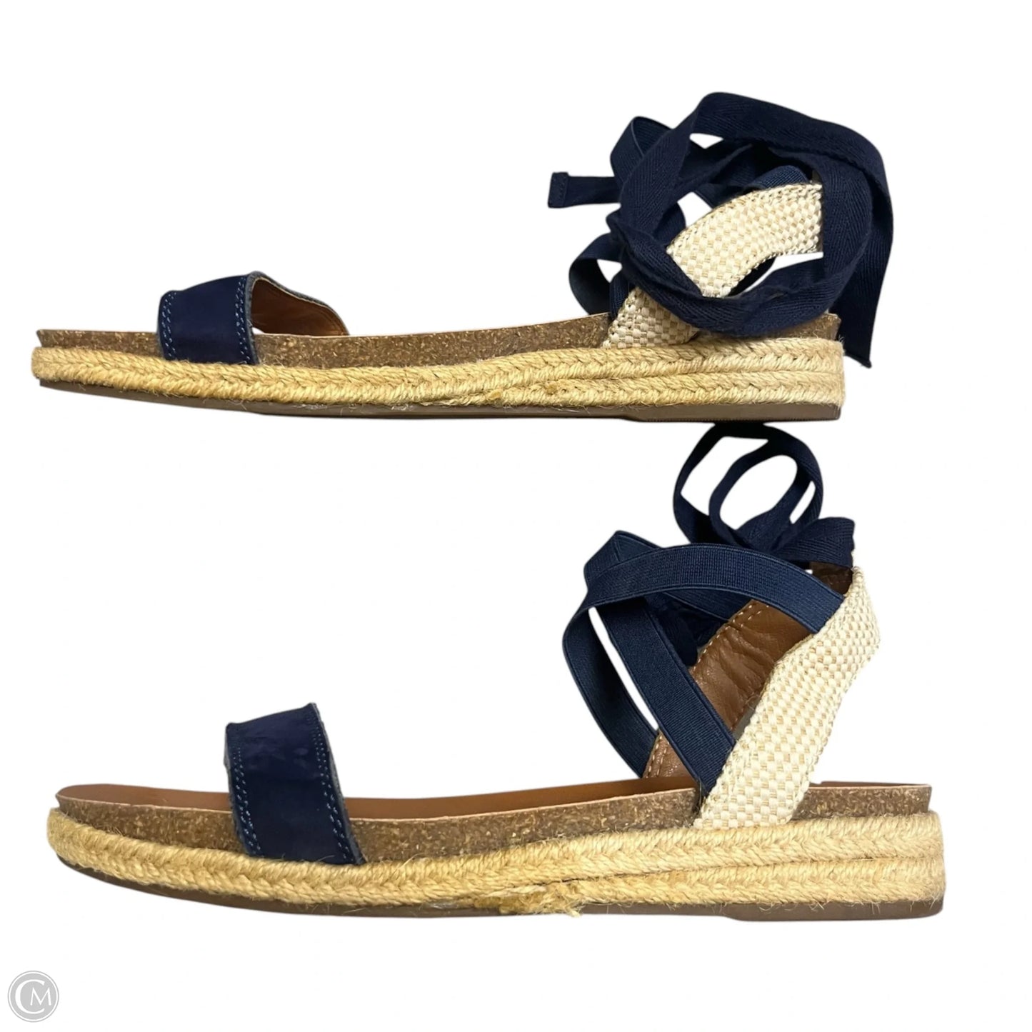 Sandals Flats By Lucky Brand In Navy, Size: 8