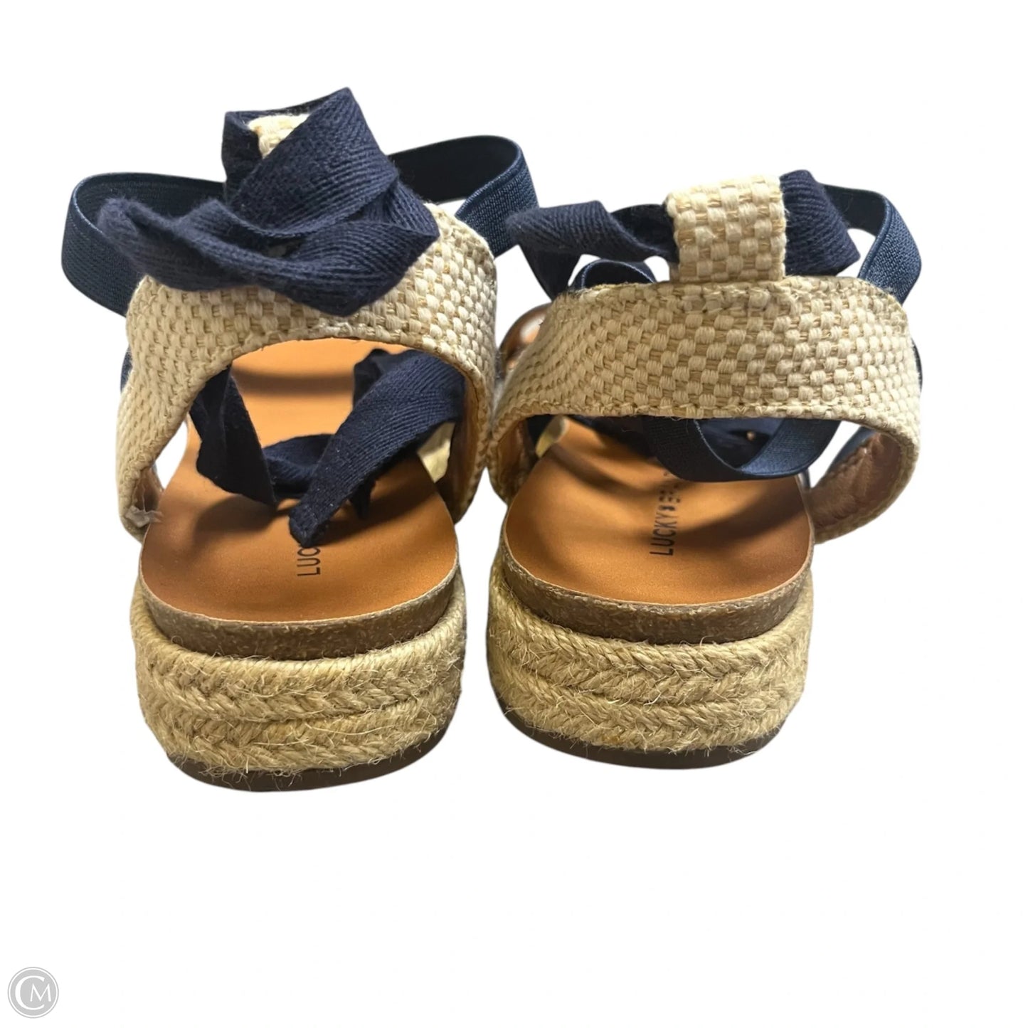 Sandals Flats By Lucky Brand In Navy, Size: 8
