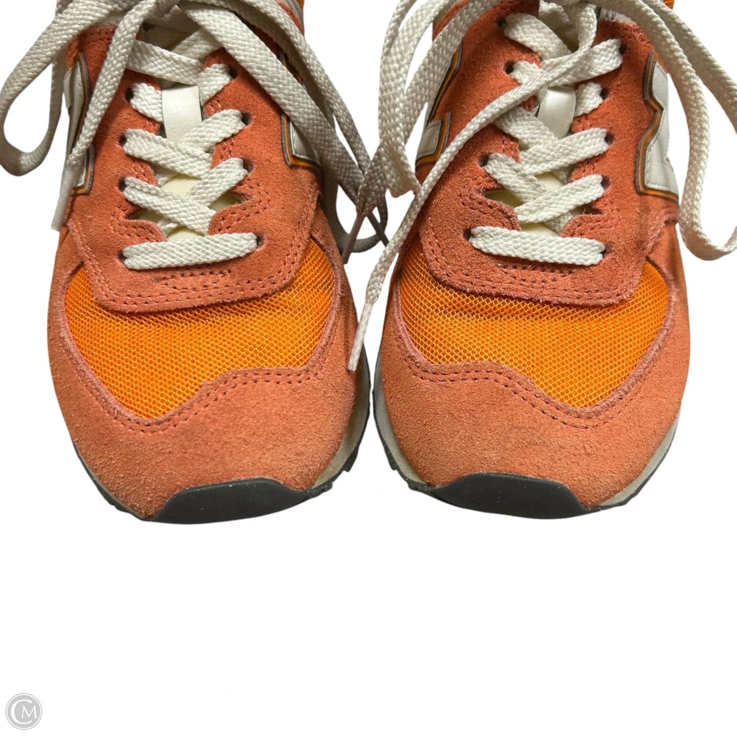Shoes Sneakers By New Balance In Orange & White, Size: 5.5