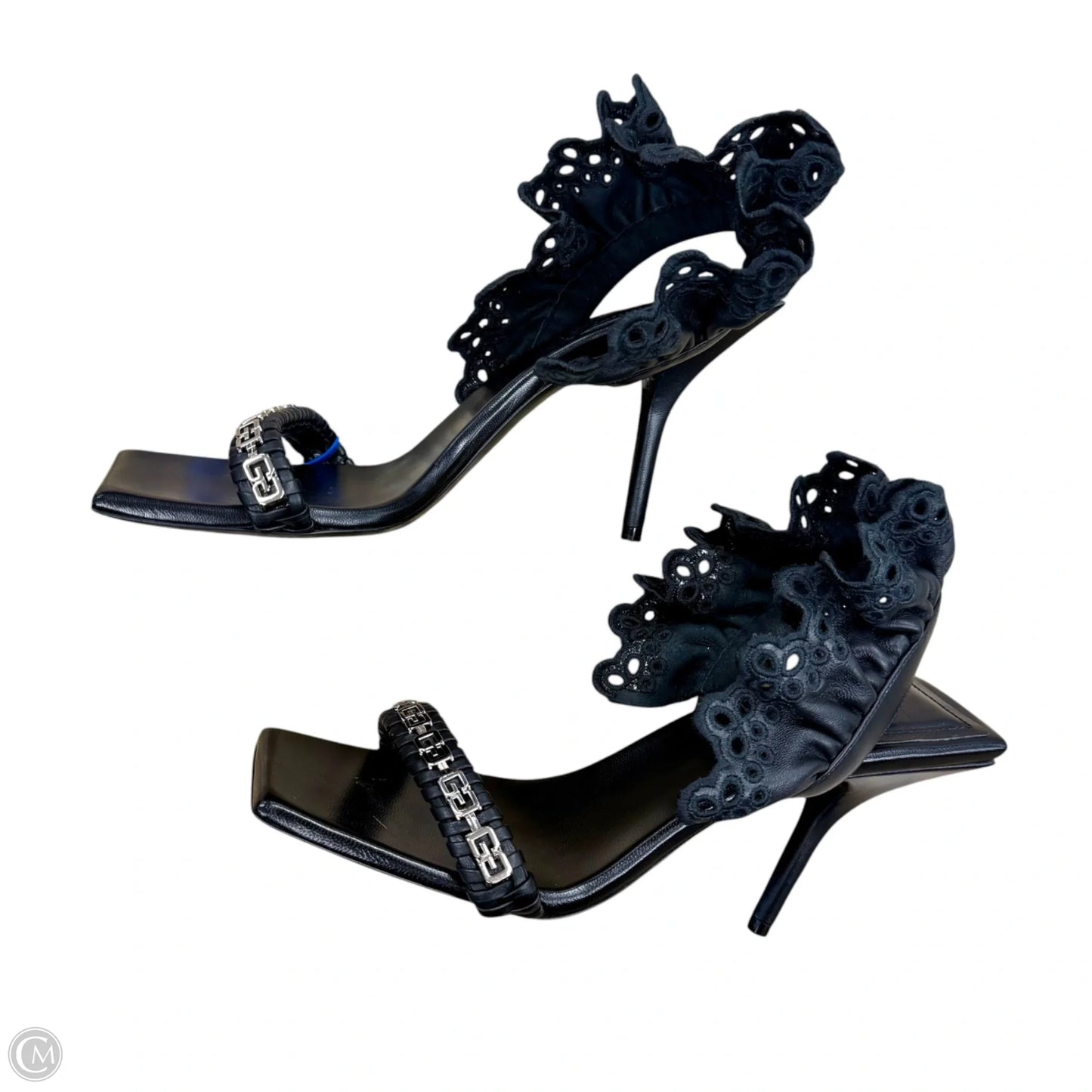 Sandals Luxury Designer By Givenchy In Black, Size: 9.5