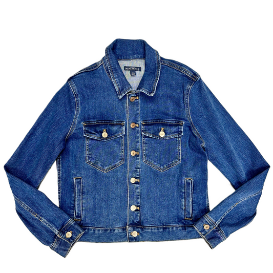 Jacket Denim By J Crew In Denim, Size: S