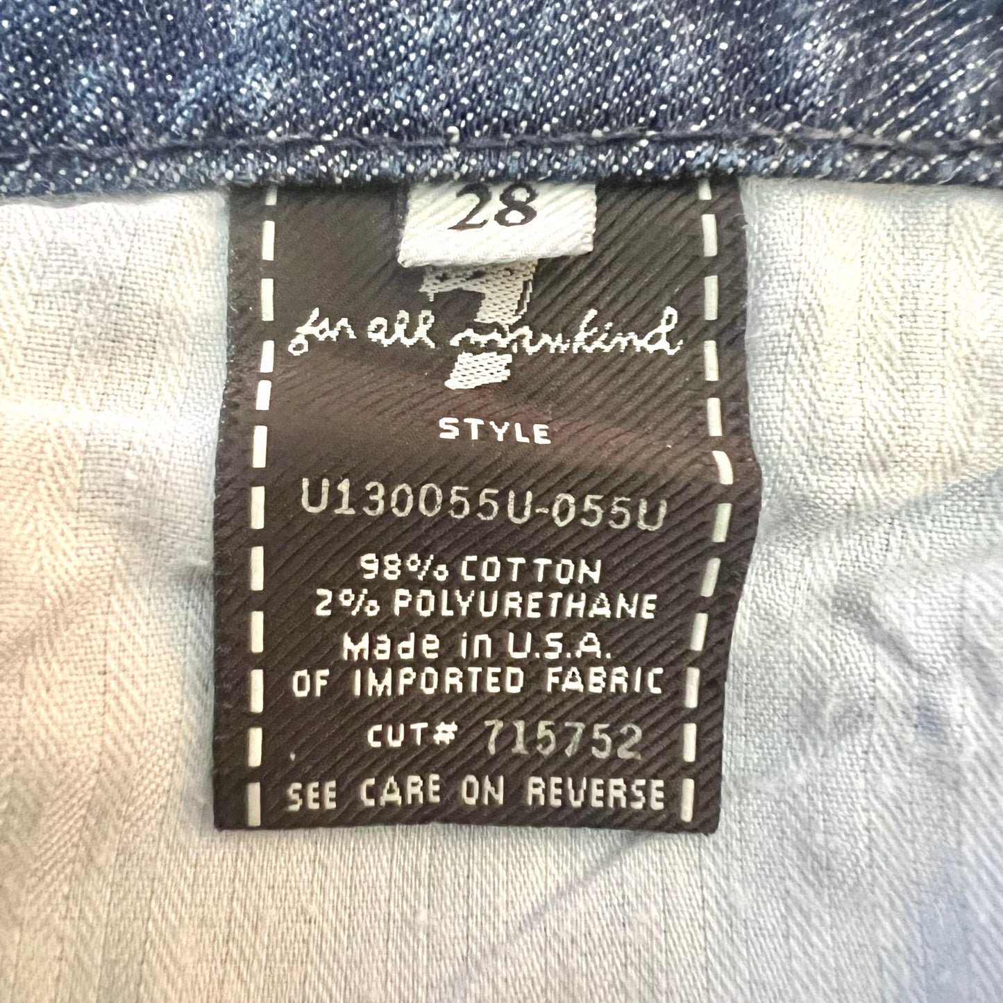 Jeans Flared By 7 For All Mankind  Size: 6