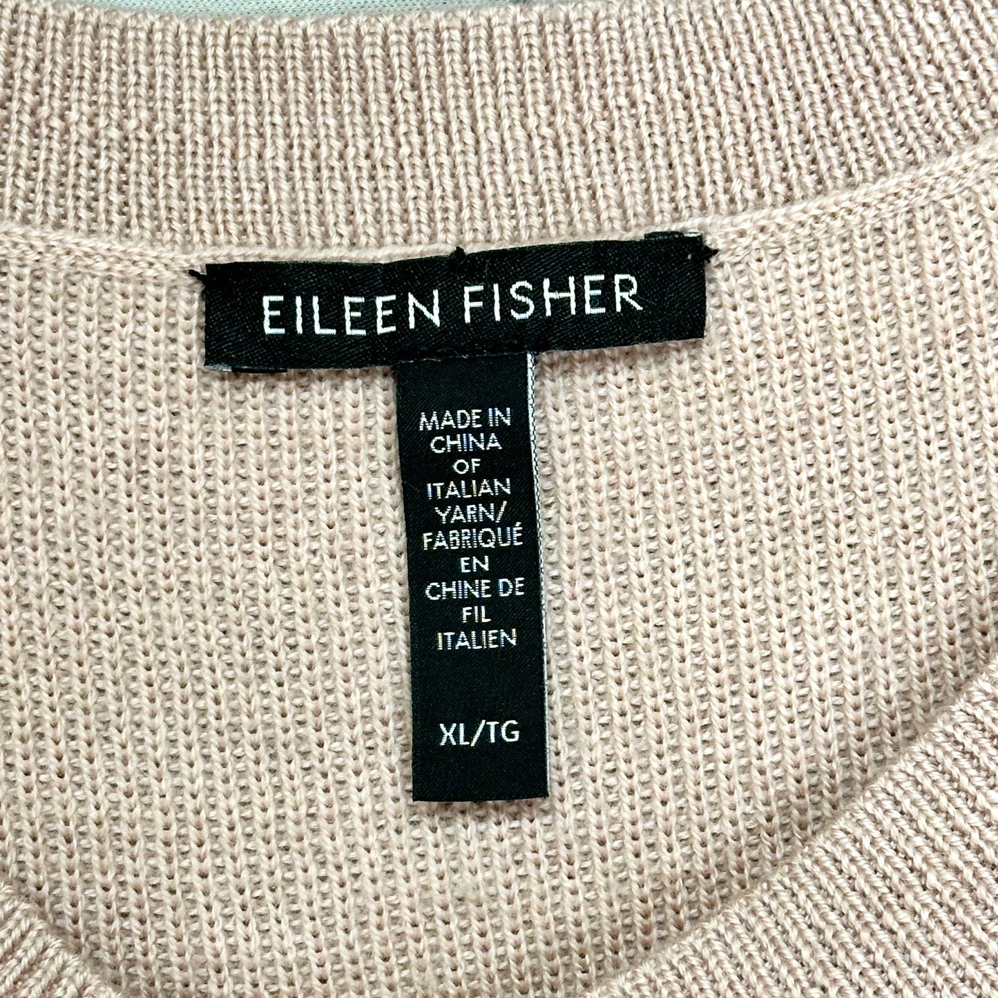 Sweater By Eileen Fisher In Pink, Size: Xl