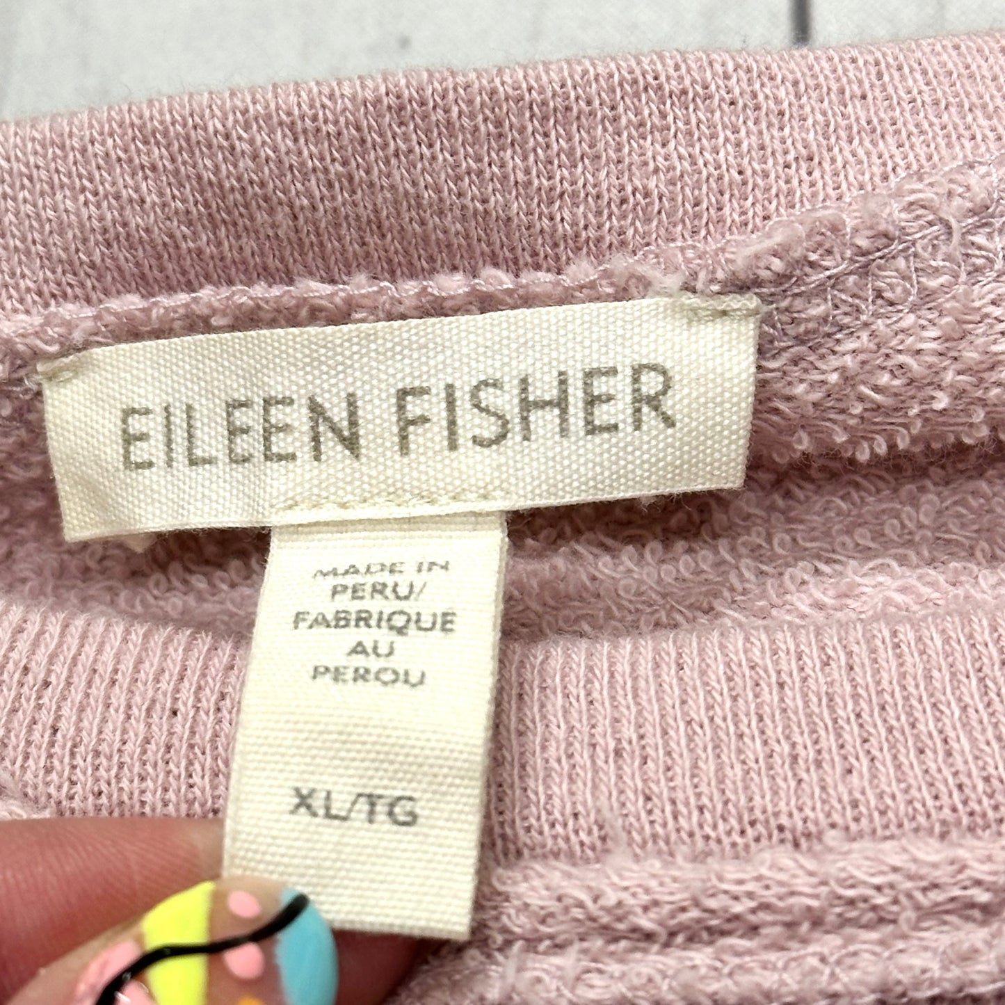 Sweater By Eileen Fisher In Pink, Size: Xl