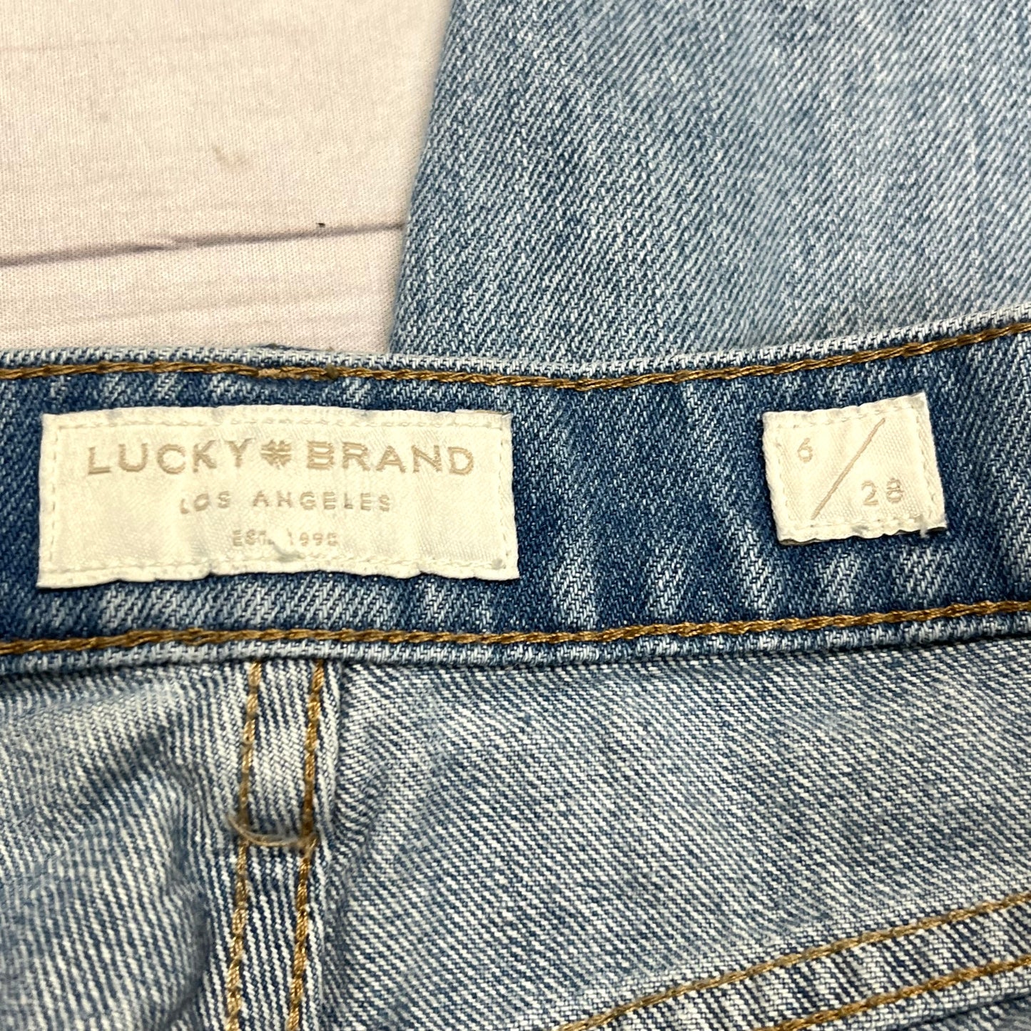 Blue Denim Jeans Boyfriend By Lucky Brand, Size: 6