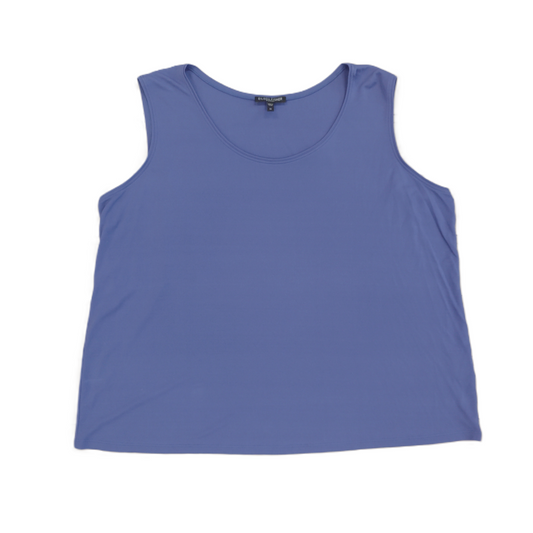 Purple Top Sleeveless Basic By Eileen Fisher, Size: 1x