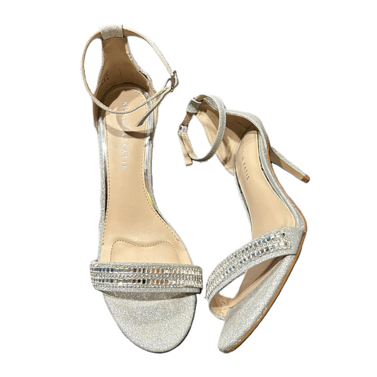 Silver Sandals Heels Stiletto By Kelly And Katie, Size: 8.5