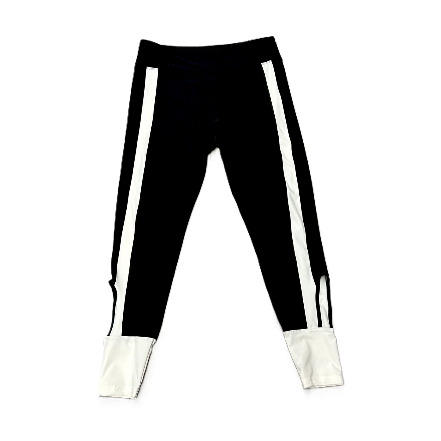 Athletic Leggings By Bally In Black & White, Size: L