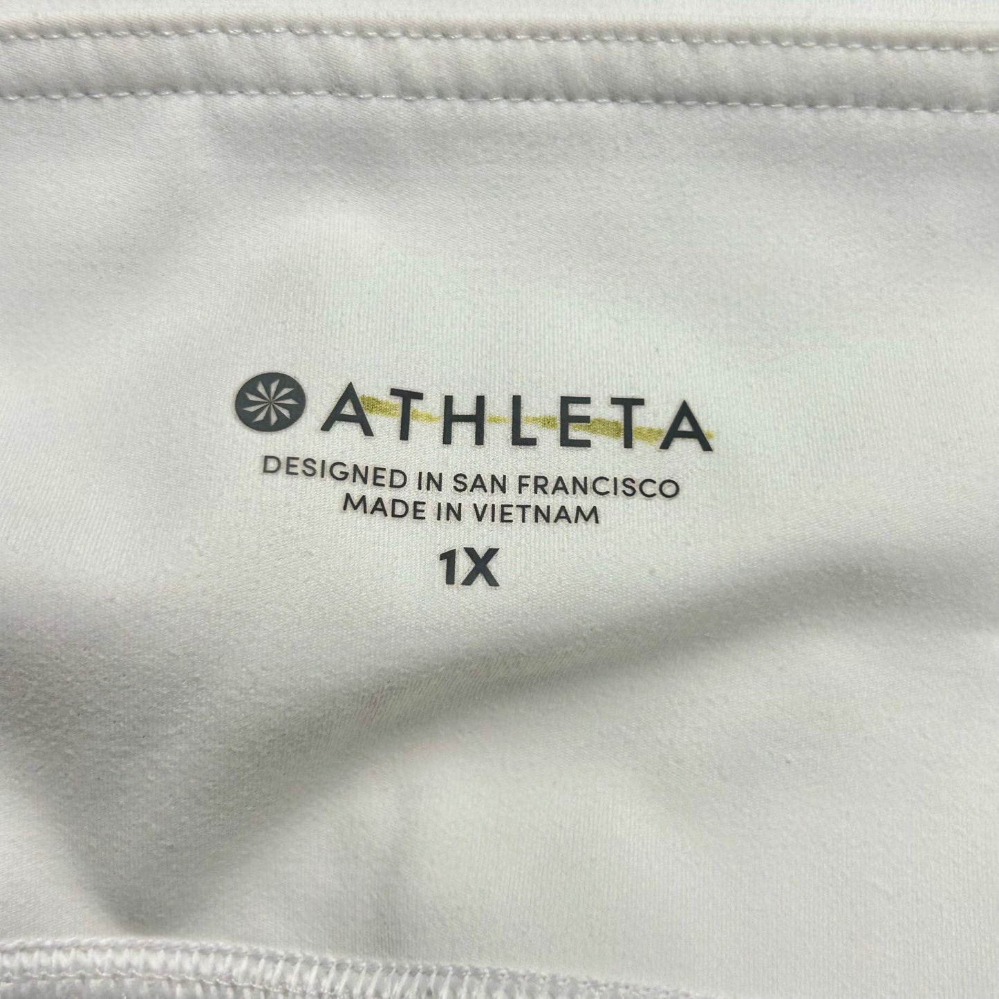 Athletic Leggings By Athleta In White, Size: 1x